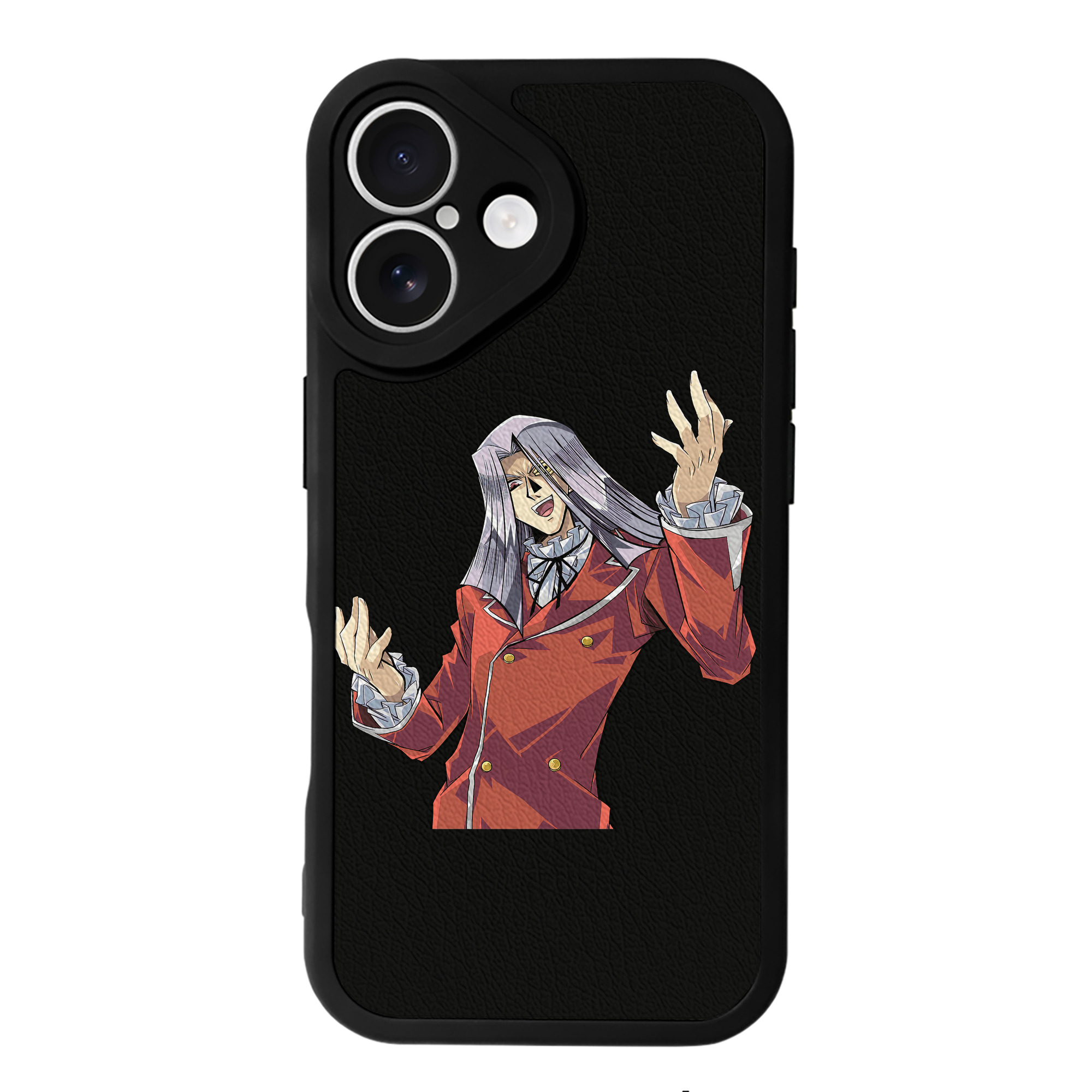 （画像用） 遊☆戯☆王 Yu-Gi-Oh! 【iPhone 16シリーズ対応】シリコンスマホケース（レザー調） 材質：シリコン